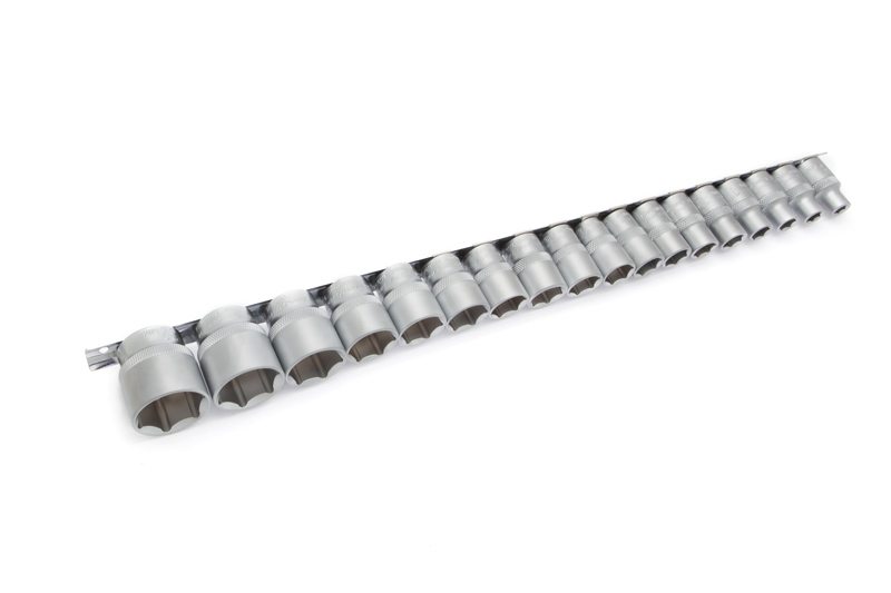 Набор головок шестигранных 1/2", 18 штук