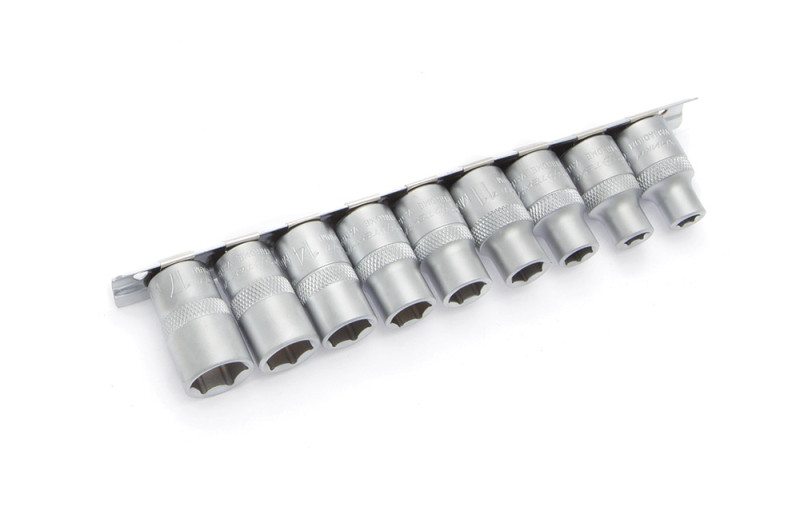 Набор головок шестигранных 1/2", 9 штук