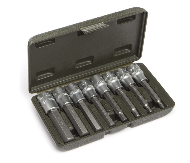 Набор головок со вставкой 1/2 шестигран. 8 предм, (5,6,7,8,10,12,14,17 L 100)