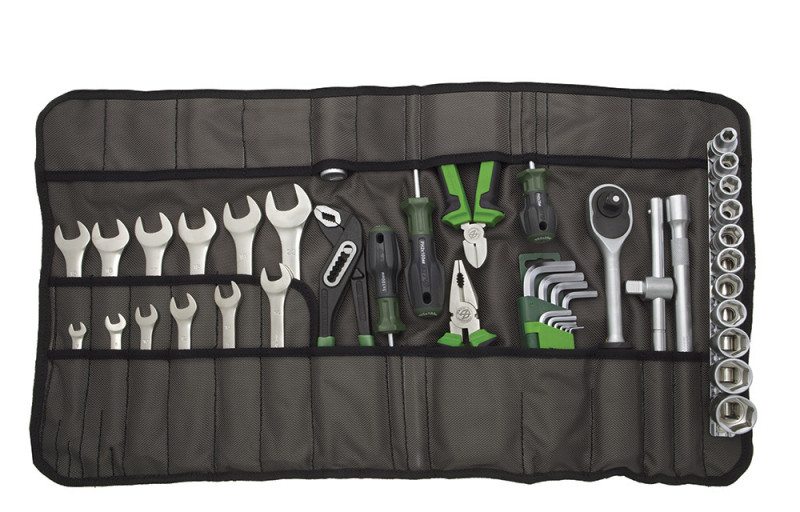 Набор головок 1/2" с инструментом, 44 предмета, планшет Oxford