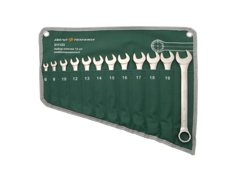 Набор ключей комбинированных (ЕВРО) 12 шт. планшет тетрон.