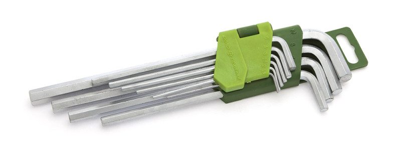 Набор ключей шестигранных удлинённых (1.5,2,2.5,3,4,5,6,7,8,10 мм) 10 шт.