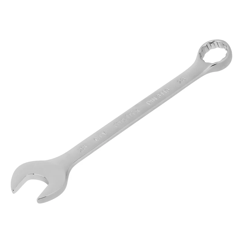 Ключ комбинированный, 28 мм, CrV, полированный хром Matrix