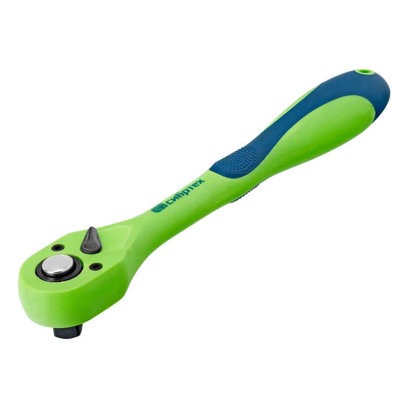 Ключ-трещотка 1/2", CrV, 72 зуба, с быстрым сбросом Сибртех