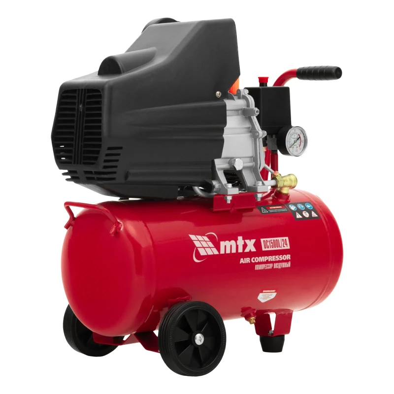 Компрессор воздушный DC1500L/24, 1,5 кВт, 24 л, 210 л/мин MTX